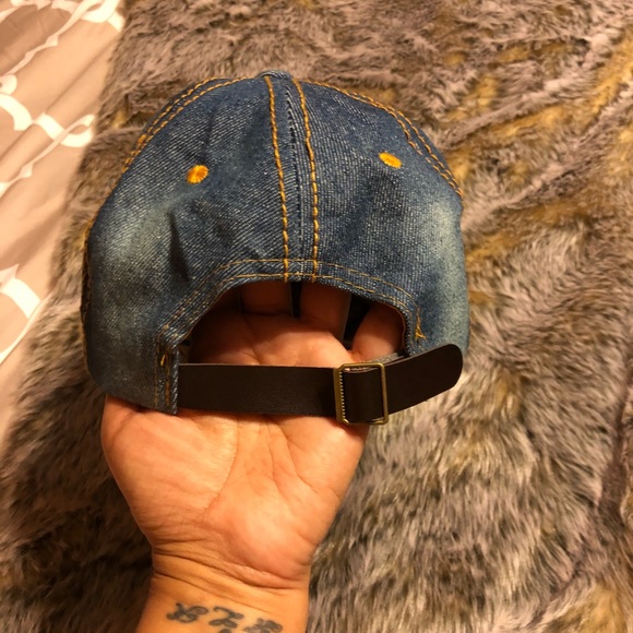 Rhinestone Studded Boss Jean Cap - Picture 2 of 3